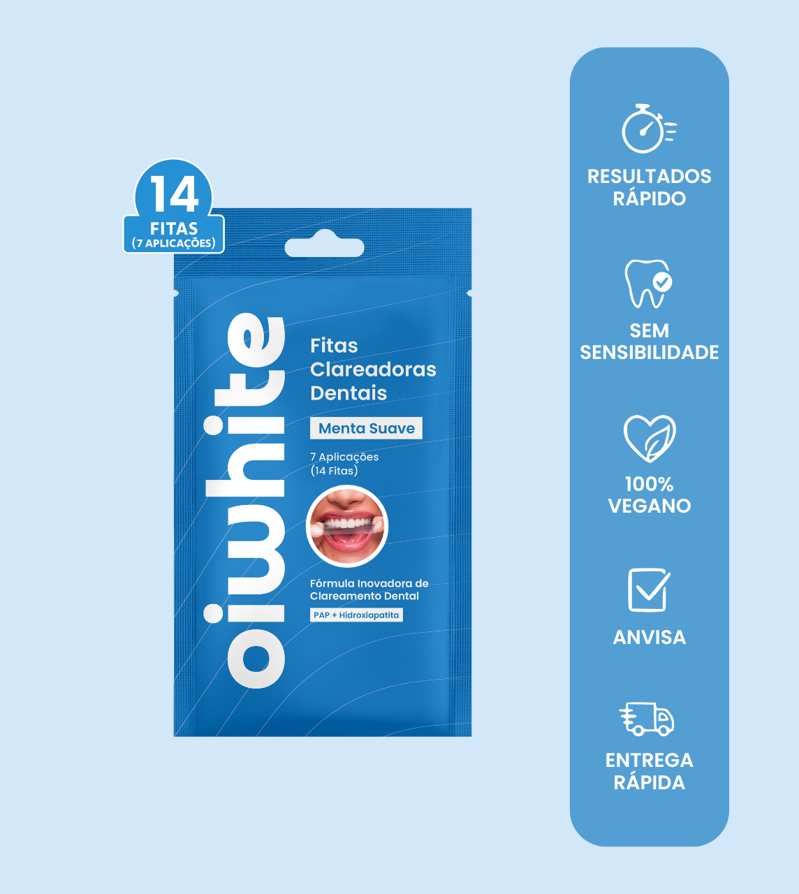 Fitas Clareadoras Dentais