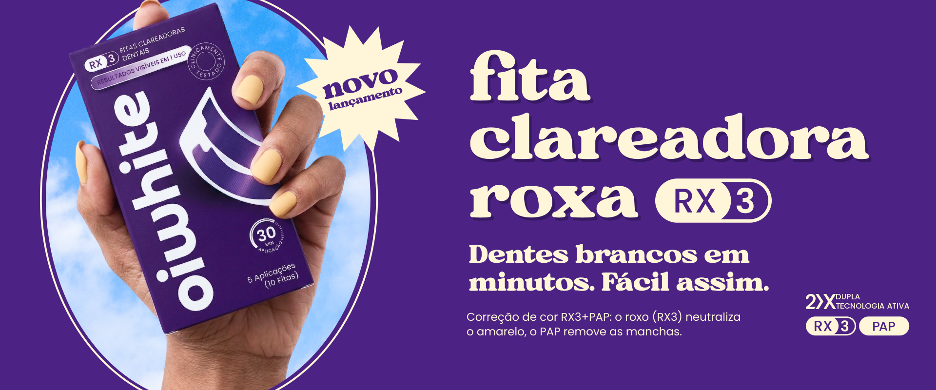 A fita roxa RX3 chegou!